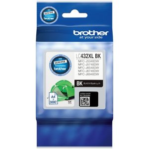 Brother LC-432XLBK, Black Ink Cartridge to Suit MFC-J5340DW/MFC-J5740DW/MFC-J6540DW/MFC-J6940DW, 3000 pages