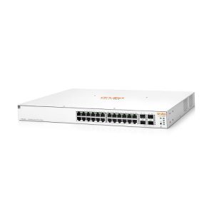 Aruba JL684B, Instant On 1930 Smart Managed PoE Switch, 24xGigabit RJ45 PoE+ Ports, 4xSFP Ports, PoE Budget: 370W,