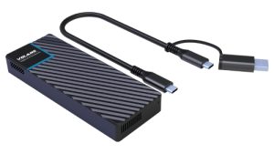 Volans VL-UCM2-U4, Aluminium NVMe M.2 SSD to USB4.0 Enclosure, USB-C/USB-A to USB-C Cable,