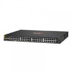 Aruba JL675A, 6100 Series Ethernet Switch, 48xGbE PoE+ Port, 4xGbE SFP+ Port, Layer 3, 1U Rack-mountable, Manageable, PoE Budget: 370W,