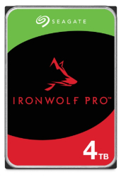 IronWolf Pro, NAS, 3.5" HDD, 4TB, SATA 6Gb/s, 7200RPM, 256MB Cache, 5 Years or 2M Hours MTBF,