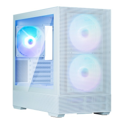 AIR WHITE, Mini-Tower, Tempered Glass, Drive Ways: 2x Combo (3.5" or 2.5"), 3x 2.5", Expansion Slot: 5, Motherboard Support: mATX / Mini-ITX, Pre-Installed Fan: 3x 140mm ARGB, 1 Year Warranty