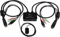 , 2 Port USB HDMI Cable KVM Switch