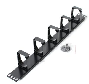 Astrotek ATP-CM1U-p, Black 1U cable management , plastic