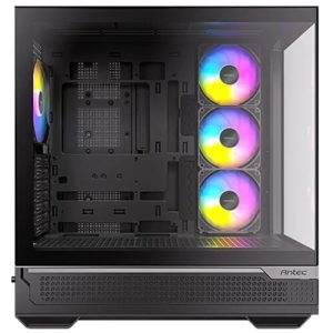 Antec C7-ARGB, E-ATX Seamless Panoramic 270 View, USB-C, 4x ARGB PWM Fans. Side Radiator Support. RTX 4090, Back Connect MBs, Flip Door, Black Case