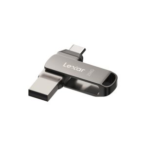 *Limits Apply, contact your AM* Lexar LJDD400032G-BNQNG, JumpDrive D400, Titanium, 32GB, USB3.1 Type-A and Type-C, Read Speed: Up to 100MB/s, 5 Year Warranty