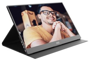AOC 16T20, 15.6" FHD IPS Portable Monitor, 1920x1080, 16:9, 1xHDMI, 2xUSB-C, Speakers, VESA, Tilt, 3 Year Warranty