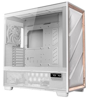 Antec FLUX PRO WHITE EUV, E-ATX, Tower, Tempered Glass, Drive BaysL 4x3.5"/2.5", 2x2.5", Expansion Slot: 8, Fan: 120mm, Motherboard Support: ATX, E-ATX, MICRO-ATX, ITX