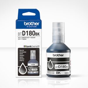 Brother BTD180BK, Black Ink Bottle To Suit DCP-T580DW/DCP-T780DW, Page Yield: 7500