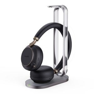 Yealink BH76-P-CH-MS-C/A, BH76 Plus with Charging Stand Teams Black USB-C/A, Microsoft Certified Teams Standard Bluetooth Wireless Headset, USB-C/A, 5-Mic Beamforming Noise Cancellation, ANC + PNC, Hidden Mic Arm, Dongle & Up to 100ft/30m Wireless Range