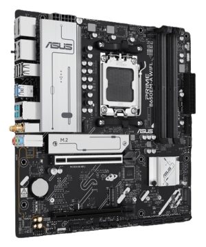Asus PRIME B650EM-A WIFI, Micro ATX, AMD AM5, 4xDDR5, 3xM.2, 4xSATA 6Gb/s, RAID, 3xPCIe, 1xHDMI, 2xDP, GbE LAN, Wireless AX+Bluetooth, 8xUSB-A, 1xUSB-C
