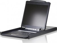 Rackmount KVM Switch, 19" TFT-LCD, Response Time: 5ms, 16 Port, VGA, PS/2, USB,