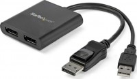 2-Port Multi Monitor Adapter, DisplayPort 1.2 MST Hub to Dual 4K 30Hz or 1080p, USB Bus Powered, Multiple Monitors