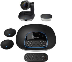 Logitech 960001054, Group Video Conferncing System For Mid/Large-Sized Meeting Rooms, Includes: Camera, Speakerphone, Hub, Remote
