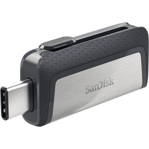 SanDisk SDDDC2-064G-G46, 64GB, Ultra Dual Drive USB Type C, SDDDC2, Read Speed : up to 150 MB/s, USB Type C, USB3.1/Type C reversible, Retractable, Type-C enabled Android, Black