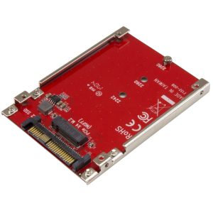 StarTech U2M2E125, M.2 to U.2 Adapter - M.2 Drive to U.2 (SFF-8639) Host Adapter for M.2 PCIe NVMe SSDs - M.2 Drive Adapter - M.2 PCIe SSD Adapter - NVME M.2 SSD Adapter - SFF-8639 Adapter