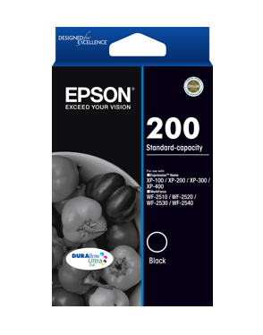 Epson C13T200192, 200 Standard Black Durabrite Ultra Ink Cartridge FOR XP-200, 300, 400