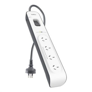 Belkin BSV400AU2M, 4 OUTLET SURGE PROTECTOR WITH 2M CORD, 1 Year