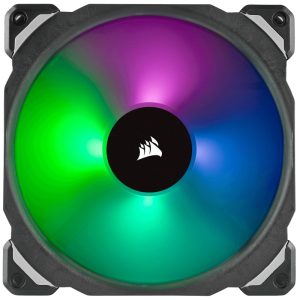 Corsair CO-9050078-WW, ML Series ML140 Pro, Size: 140mm, PWM, Noise: 20.4 dBA, RGB, Twin Pack,