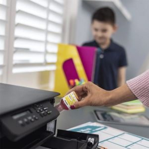 Brother DCP-T580DW, 3-in-1 Refillable Ink Tank Printer, Multifunction, Print/Copy/Scan, 16 page per minute, Auto Duplex Printing, 7,500/5,000 Page, A4, Dual Band Wi-Fi, USB