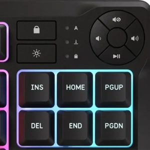 Corsair CH-9216065-NA, K55 CORE TKL RGB Wired Membrane Gaming Keyboard, Extended, 1000Hz, Wired Connectivity, USB 2.0 Type-A, Key Rollover, 12 Key Selective , Key Switches: Rubber Dome, Adjustable Height, RGB Light, Tangle-free Rubber, On Board Memory