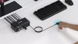 VOLANS VL-KVM9 HDMI and DP Dual Monitor (8K@60Hz) KVM Switch with 4xUSB3.0, 1 Year Warranty
