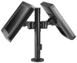 Atdec APAS-HB2B-P400, Desk Mount for Display Screen, 2 Display Supported, 20Kg Load Capacity, VESA, Black