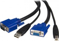2-in-1 USB KVM Cable - Keyboard / video / mouse / USB cable - HD-15, 4 pin USB Type B (M) - 4 pin USB Type A, HD-15 - 1.8 m