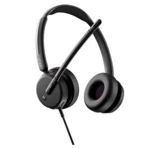 EPOS Audio 1001253, IMPACT 460T Stereo Headset, Microsoft Teams Certified, Dual Noise-Cancelling Microphones, Advanced Noise Filtering Technology, Frequency Response: 20 Hz ~ 20 kHz, Wired USB-C Connectivity with USB-A Adapter, On-Ear Stereo Design, Busylight, Lift-to-Mute Feature, Plug-and-Play, 2 Year Warranty