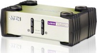 2 Port USB & PS/2 VGA KVM Switch, Video DynaSync, mouse and keyboard emulation