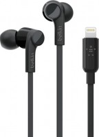 Belkin G3H0001BTBLK, Rockstar Earbud Headset with Lightning Connector, Wired, Black
