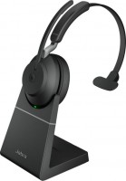 , Evolve2 65 Link 360A, MS Mono with Stand, Black, Driver: 30nm, Frequency 20Hz-20000Hz, Up to 37Hrs