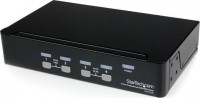 4 Port Professional VGA USB KVM Switch with Hub, USB 2.0 hub, Supports hot-plug and disconnect, OS independent