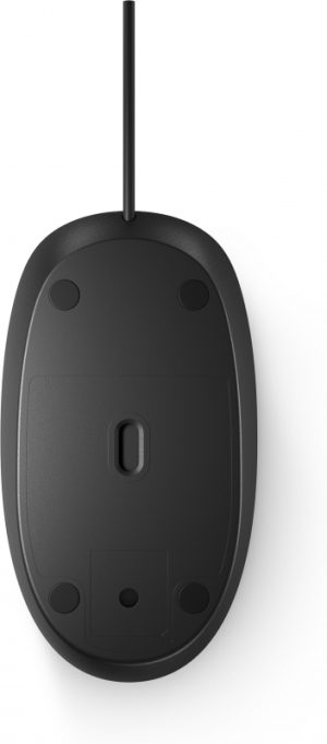 HPL 265A9AA, 125 Wired Mouse, 1200 dpi, USB Port, Black