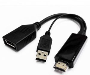 8ware GC-HDMIDP-2U, HDMI Male to Display Port Female with USB