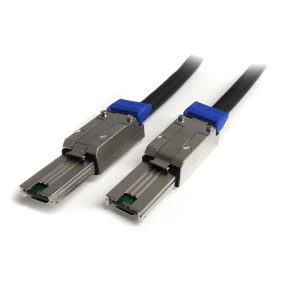 StarTech ISAS88881, 1m External Mini SAS Cable - Serial Attached SCSI SFF-8088 to SFF-8088 - External Mini SAS Cable, 2x SFF-8088 (M), 1 Meter, Black