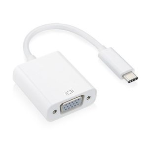Astrotek AT-CMVGA-MF, Thunderbolt USB 3.1 Type C (USB-C) to VGA Adapter Converter Male to Female, White
