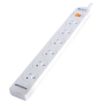 Sansai 6-way Power Board with Master Switch, Outlet:6, Cord Length:1m, 240W