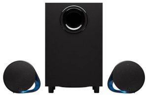 Logitech 980-001303, G560 LIGHTSYNC PC Gaming Speakers 2.1 Bluetooth RGB Speaker, Total Power Output 240 W (peak), 120 W (RMS), Bluetooth Version 4.1