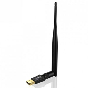 AC600 Dual-Band USB WiFi Adapter with 5dBi High Gain Antenna, 1 Year