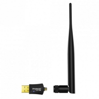 AC600 Dual-Band USB WiFi Adapter with 5dBi High Gain Antenna, 1 Year