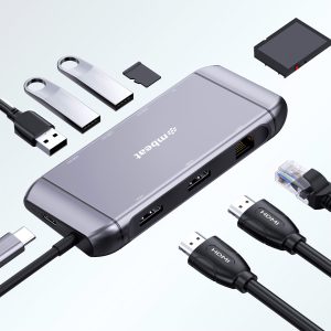Mbeat MB-UCD-X11, Elite X11 Dual Display 9-in-1 USB-C Docking Station, 100W, 1xUSB-C, 3xUSB3.0, 2xHDMI, 1xRJ-45, 1xSD Slot, 1xMicoSD Slot,