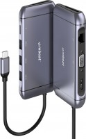 Elite X9 USB-C 9-in-1 Multiport Docking Station, 100W, 1xUSB-C, 3xUSB3.0, 1xHDMI, 1xVGA, 1xRJ-45, 1xSD Slot, 1xMicroSD Slot,