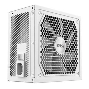 MSI MAG A1000GL WHITE PCIE5, 1000W, 80 PLUS GOLD, Fully Modular, Fan: 135mm, ATX 3.1, White, 7 Year Warranty