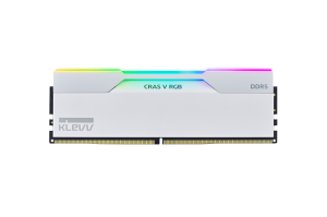 *Limits Apply, Contact your AM* Klevv KD5AGUA80-60A300J, CRAS V RGB, UDIMM, DDR5 32GB(2x16GB), 6000MHz, CL30, 1.35V, White, Limited Lifetime Warranty