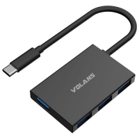 Aluminium USB-C to 4 Port USB Hub, 10Gbps Data Transfer Speed