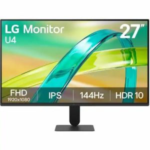 27" Class FHD Monitor, 1920x1080, 16:9, 5ms, 144Hz, FreeSync, 1xHDMI, 1xD-Sub, VESA, Tilt, 1 Year Warranty