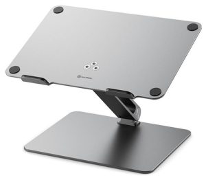 ALOGIC AALNBS-SGR, Elite Adjustable Laptop Stand, Aluminium, Adjustable Height and Angle, Space Grey