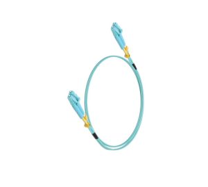 10 Gbps OM3 Duplex LC Cable, 0.5m Length, Single Unit,10 Gbps Throughput, LC-LC Connector, 1 YR WARRANTY