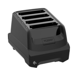 Zebra SAC-TC2L-4SCHG-01, TC22/TC27 4-Slot Battery Charger, Charges Up to 4 Li-Ion Batteries, Standard 0-90% <3 Hours, Extended 0-90% <4 Hours, 1 Year Warranty